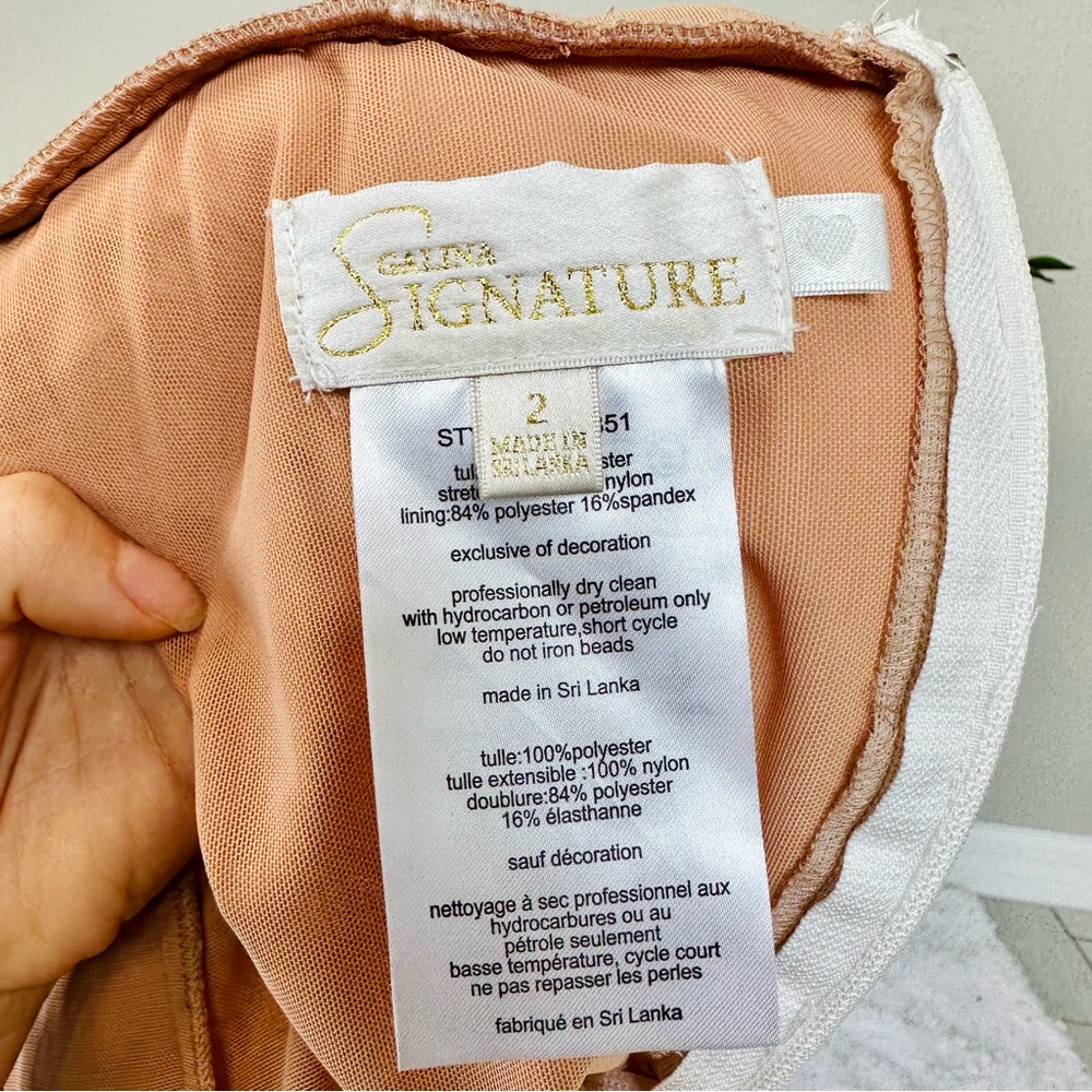 Galina Signature Embroidered Floral Illusion Bodysuit Wedding Dress - Picture 16 of 17